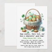 Invitation Cookies de la Saint-Patrick – Chance et Amour doux (Devant / Derrière)