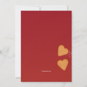 Invitation Cookies de la Saint-Valentin (Dos)