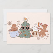 Invitation Cookies de Noël Deux douceurs 2e anniversaire Phot (Dos)