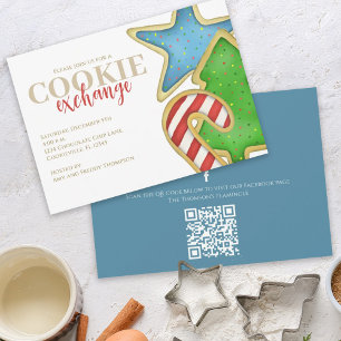 Invitation Cookies de Noël Échange Fête personnalisée