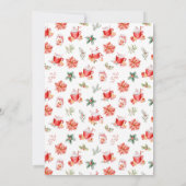 Invitation Cookies de Noël et cacao Fête d'anniversaire Rouge (Dos)