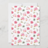 Invitation Cookies de Noël et cacao rose (Dos)