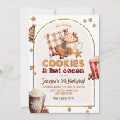 Invitation Cookies de Noël et Coca Chaud Boys Anniversaire (Devant)