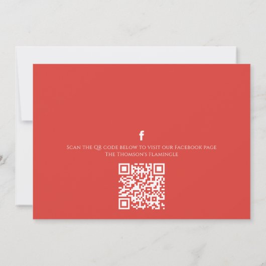 Invitation Cookies de Noël Whimsical Fun QR Code Facebook (Dos)