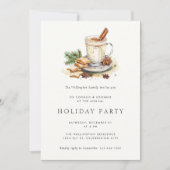 Invitation Cookies Eggnog Coca Fête de Vacances Moderne (Devant)