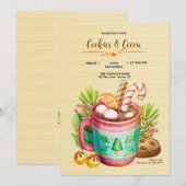 Invitation Cookies et Cacao (Devant / Derrière)