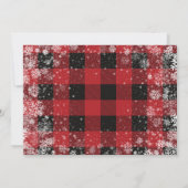 Invitation Cookies et cacao Fête de Noël rustique (Dos)