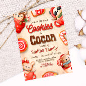Invitation Cookies et cacao - Fête des Vacances