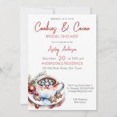 Invitation Cookies et cacao hiver Noël nuptiale douche (Devant)