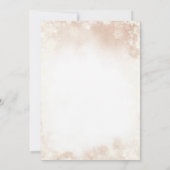 Invitation Cookies et cacao Plaid Noël 3e fête d'anniversaire (Dos)