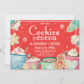 Invitation Cookies Et Coca Chaud Fête De Noël (Devant)
