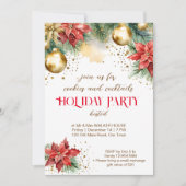 Invitation Cookies et cocktails Dîner de Noël (Devant)