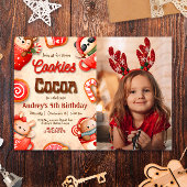 Invitation Cookies et Cocoa - avec Photo