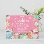 Invitation Cookies Et Fête De Noël De Fête Du Coca Chaud (Debout devant)