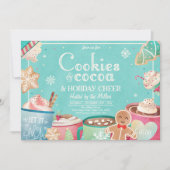 Invitation Cookies Et Fête De Noël De Fête Du Coca Chaud (Devant)