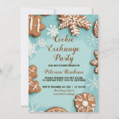 Invitation Cookies Et Flammes De Neige Cookie Exchange Party (Devant)