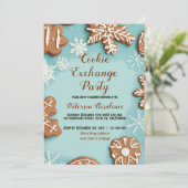 Invitation Cookies Et Flammes De Neige Cookie Exchange Party (Debout devant)