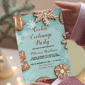 Invitation Cookies Et Flammes De Neige Cookie Exchange Party