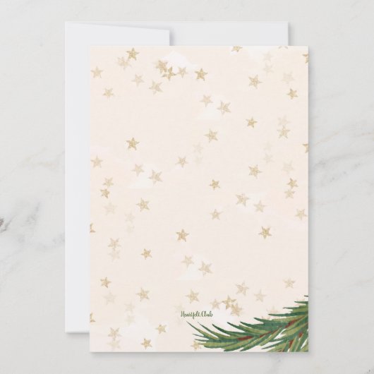 Invitation Cookies et vacances Hot Cocoa (Dos)