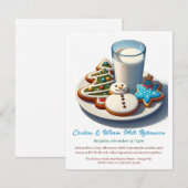 🥛 🍪 Invitation "Cookies & Lait Chaud Afternoon" (Devant / Derrière)