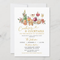 Cookies minimalistes et Cocktail Fête de Noël