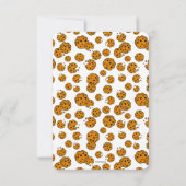 Invitation Cookies Monster Chalkboard Baby shower Merci (Dos)