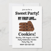 Invitation Cookies My First Love Cookies Sweet Party (Devant)
