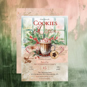 Invitation Cookies nostalgiques élégants et Fête du cacao