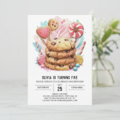 Invitation Cookies pour enfants modifiables amusants Annivers (Debout devant)