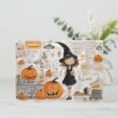 Invitation Cookup Halloween (Debout devant)