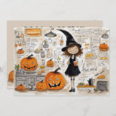 Invitation Cookup Halloween (Devant / Derrière)