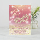 Invitation Cool Adorable Masquerade charmant (Debout devant)