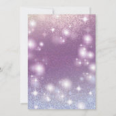 Invitation Cool Adorable Masquerade chic lilas or glittery (Dos)