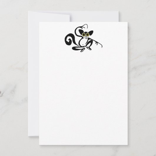 Invitation Cool AYE-AYE - Primate - Lemur - Madagascar (Devant)