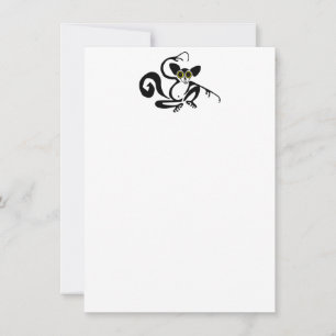 Invitation Cool AYE-AYE - Primate - Lemur - Madagascar