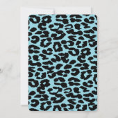Invitation Cool bleu Trendy séduisant léopard doux 16 (Dos)