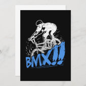 Invitation Cool BMX Freestyle BMX Rider Gift Idea (Devant / Derrière)