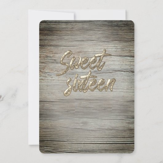 Invitation Cool bois élégant String lumières or brillant (Dos)