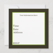 Invitation cool camping amoureux partie ajouter un texte (Dos)