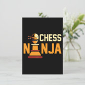 Invitation Cool Chess Ninja Chess Lovers Cadeau (Debout devant)