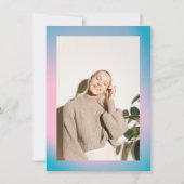 Invitation Cool Colorful Gradient Photo 21st Birthday Party (Dos)