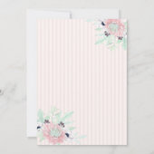 Invitation Cool Crème glacée Cactus rayé Anniversaire (Dos)