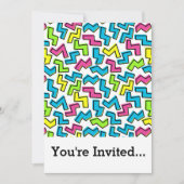 Invitation Cool Cute 80 Memphis Motif (Devant)