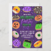 Invitation Cool Cute Parties scintillant Confetti Donuts Hall (Devant)