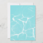 Invitation Cool de piscine Cocktail Sip & Dip Couples Douche (Dos)