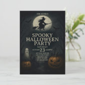 Invitation Cool déplaisant Éffrayant Halloween Fête Invitatio (Debout devant)