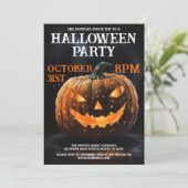 Invitation Cool déplaisant Jack-o'Lantern, fête d'Halloween (Debout devant)