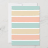 Invitation Cool d'été | Baby shower Tropical Beach Ice Cream (Dos)