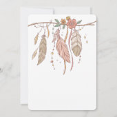 Invitation Cool Dreamcatcher Anniversaire Boho (Dos)