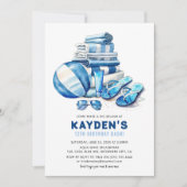 Invitation Cool Dude Pool Party Boy Anniversaire Bash (Devant)